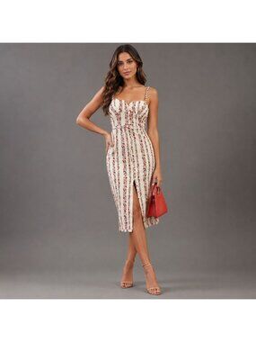 short-sleeve metallic cutout midi dress By Anthropologie Short-Sleeve Metallic Cutout Midi Dress